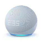 Echo Dot avec horloge, Enceinte connectée Bluetooth et Wi-Fi au son puissant encore plus imposant