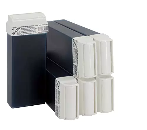Cire Epilation Roll On à l'Azulène - Pour Jambes et Aisselles - Lot de 6 Recharges - 100 ml