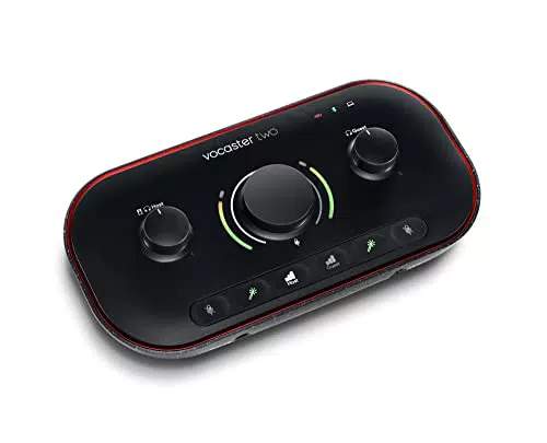 Interface d'enregistrement Focusrite Vocaster One pour podcasteurs en solo - Facilitez vos enregistrements avec le gain automatique et les fonctions Enhance et Mute