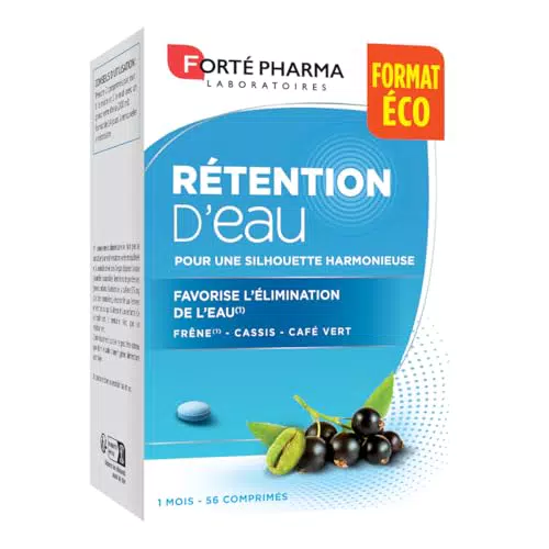 Forté Pharma - Complément Alimentaire Élimination et Drainage Naturel - Aide Minceur avec Frêne, Cassis et Café Vert - Vitamines et Minéraux
