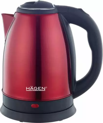 Bouilloire Electrique Compacte Inox Hagen - Design Élégant, Base 360°, Capacité 1,8L, 1500W