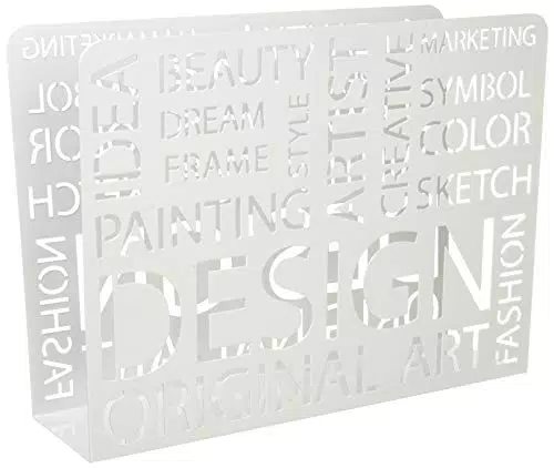 Porte-Revues Haku Möbel en Métal Blanc - Design Élégant