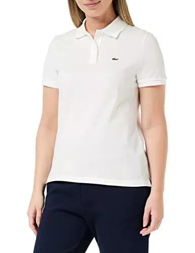 Polo Lacoste Femme Regular Fit - Blanc