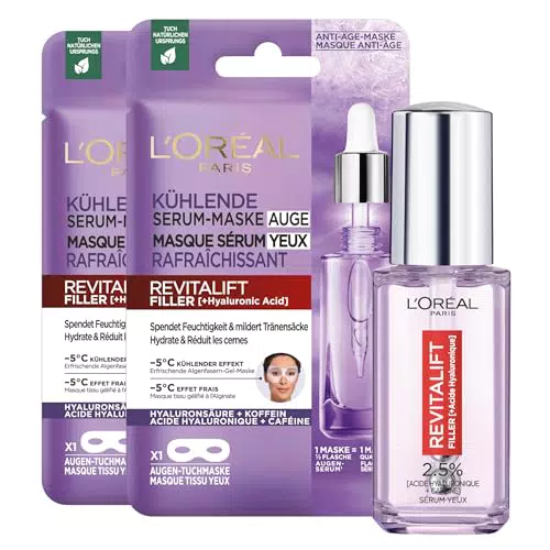 Sérum Yeux Anti-Rides L'Oréal Paris à l'Acide Hyaluronique & Caféine