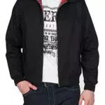 Merc of London Harrington, Jacket Blouson, Noir, X-Large Homme