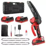 Tronçonneuse Électrique Sans Fil Bamse 8 Pouces avec Batterie Brushless - Idéale pour Coupe Bois et Élagage Jardin