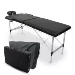 Table de Massage Pliante Aluminium Mobiclinic, Portable et Réglable en Hauteur, Appui-tête, Table Professionnelle 2 Zones
