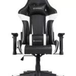 Chaise de gaming professionnel Oversteel ULTIMET en simili cuir avec accoudoirs 2D et dossier inclinable - Blanc