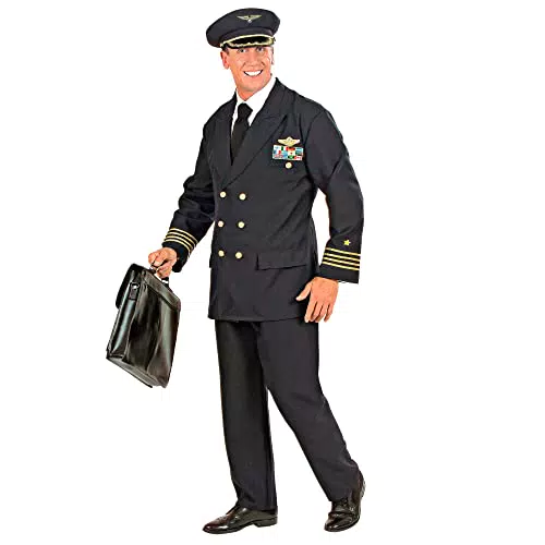 Veste de pilote pour homme - Ensemble complet (veste, pantalon, chapeau)