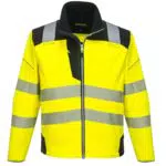 Veste Softshell Haute-Visibilité Portwest PW3 Jaune/Noir T402YBR
