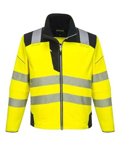 Veste Softshell Haute-Visibilité Portwest PW3 Jaune/Noir T402YBR