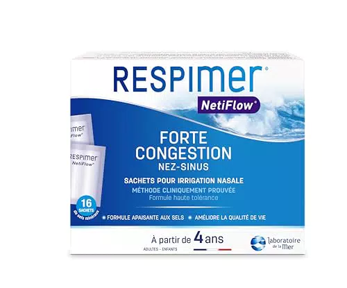 RESPIMER NetiFlow - Recharges pour Irrigation Nasale - Formule Brevetée - Fabrication Française