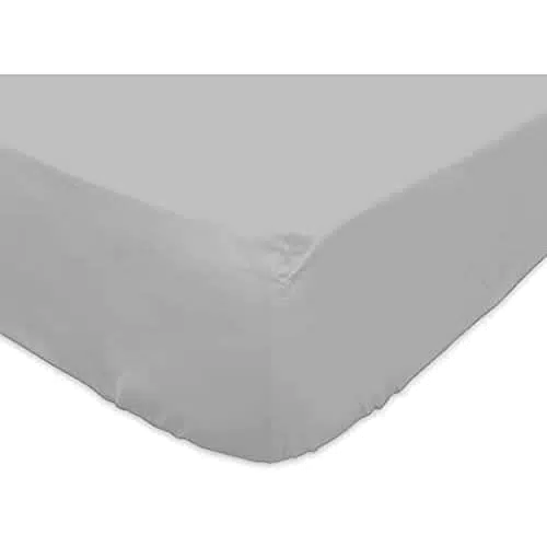 Soleil d'ocre, Drap Housse, Coton 57 Fils, Noir, 140x190 cm