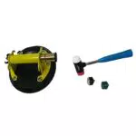 Stanley 6-97-187 Ventouse une Tête 200mm Jusqu'À 120  kg - Corps et Poignée en métal Résistant avec Revêtement Anti-Dérapant & Silverline Maillet 4 têtes en 1 interchangeables Ø 37 mm - multicolore