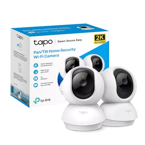Tapo Caméra Surveillance WiFi intérieure 2K C210, Détection de personne