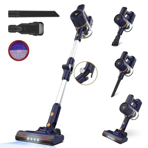 Aspirateur Balai sans Fil TASVAC Puissant 20000Pa Pliable 40Min Autonomie