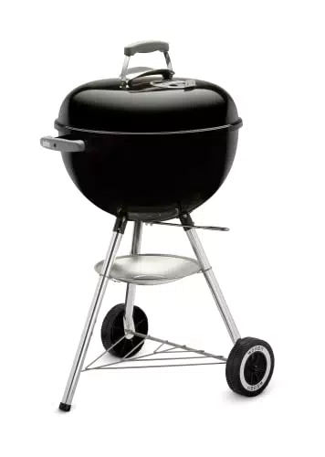 Barbecue à Charbon Weber Classic Kettle 47 cm avec Thermomètre Intégré - Noir