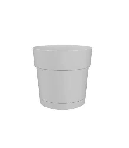 Pot Capri Large by Artevasi - Réservoir d'eau 50cm - Blanc