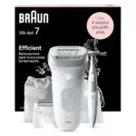 Épilateur Braun Silk-épil 7 avec Tête Large - Épilation Facile et Douce - Étanche - Pour Femmes - Tondeuse Maillot - Modèle 7-241