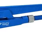 Clé serre-tubes suédoise coudée à 45° - Marque Brilliant Tools