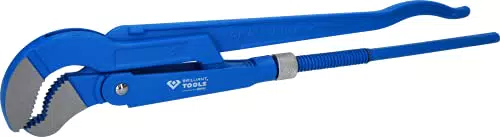 Clé serre-tubes suédoise coudée à 45° - Marque Brilliant Tools