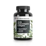 Collagène et Acide Hyaluronique avec Vitamine C et Minéraux - 180 gélules - Formule Hautement Dosée et Végane