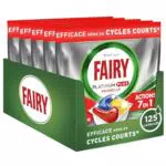 Pastilles Lave-Vaisselle Fairy Platinum Plus Tout-en-1, Citron - Technologie Anti-Terne