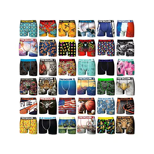 FREEGUN Pack Surprise Boxer Homme, Calecon Modèle Aléatoire