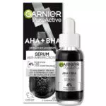Sérum Anti-Points Noirs Garnier Pure Active au Charbon - Soin Peaux Grasses Acnéiques - 30 ml