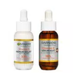 Sérum Nuit Booster d'Éclat Garnier SkinActive - Formule Vegan 10% Vitamine C & Acide Hyaluronique - 30 ml