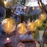 Guirlande Guinguette Solaire LED Étanche pour Jardin et Patio