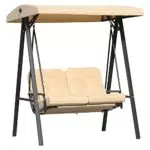 Balancelle de Jardin 2 Places Grand Confort avec Coussins et Pare-Soleil - HOMCOM
