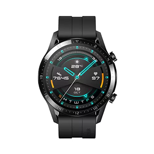 Montre Connectée Huawei Watch GT 2 - Autonomie 2 Semaines, GPS Intégré, Suivi du Rythme Cardiaque, 15 Modes Sportifs