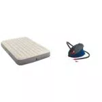 Matelas Gonflable Intex Dura-Beam Queen + Gonfleur À Pied 0.8L