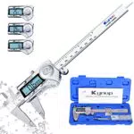 Pied à Coulisse Numérique de Précision Inox IP54 LCD Micromètre Vernier