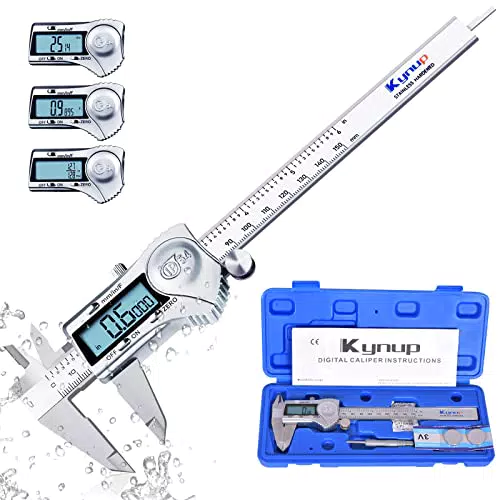 Pied à Coulisse Numérique de Précision Inox IP54 LCD Micromètre Vernier