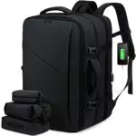 Sac à Dos Cabine LOVEVOOK 30L Voyage Avion Antivol Homme Femme Ordinateur Portable 15.6 Pouces Travail Résistant Aux Éclaboussures Noir