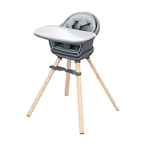 Chaise Haute 8 en 1 Maxi-Cosi Moa - Évolutive et Réglable, Multi-usage de 6 mois à 5 ans