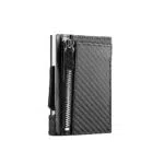 Portefeuille Intelligent ÖGON - Fermeture Automatique en Aluminium et Cuir Véritable