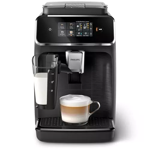 Machine à Expresso Automatique Philips Séries 2300 - LatteGo, Écran Tactile Couleur, Broyeur Céramique.