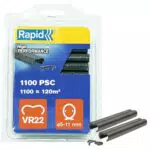 Agrafeuse Rapid VR22 en Acier Galvanisé pour Grillages 5-11 mm - Idéal pour Sécuriser Cages & Clôtures