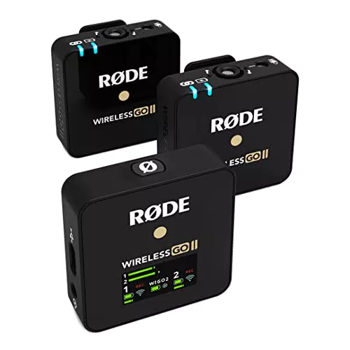 RØDE Wireless GO II - Système de microphones sans fil à deux canaux pour la réalisation de films et la création de contenu