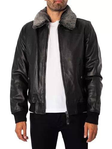 Schott NYC LC930D Veste en cuir Homme, Marron, XX-Large