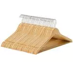Cintre en Bois SONGMICS avec Encoches Antiglisse et Crochet Pivotant 360°