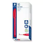Staedtler Stylo-Bille Triangulaire Pointe Moyenne 1 mm Rouge