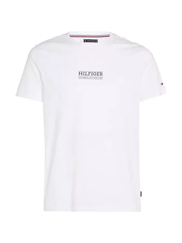Tommy Hilfiger Homme T-Shirt Manches Courtes Encolure Ronde