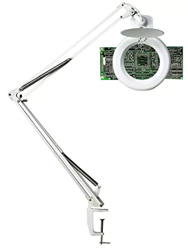 Lampe loupe LED Unilux Zoom 6W 600 Lumens Articulée pour travaux manuels précis