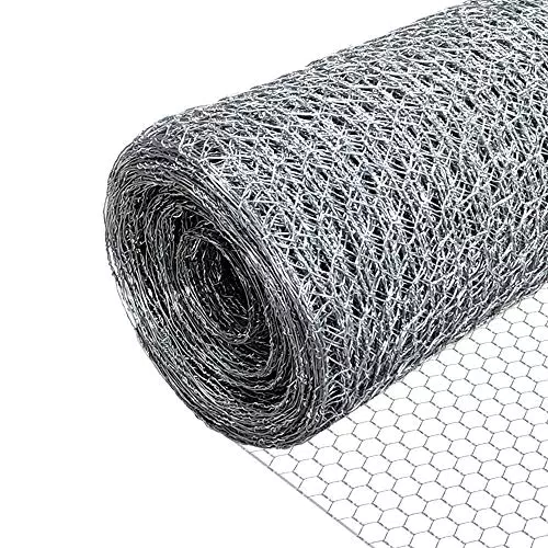 Grillage à Poule Renforcé Maille Hexagonale Clôture Résistante pour Poulailler et Jardin