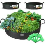 Sac de Plantation Non Tissé avec Poignées et Étiquettes - Grande Capacité pour Plantes Tomate Ø92cm
