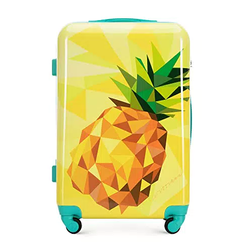 Valise Moyenne WITTCHEN Young Collection en ABS avec Revêtement en Polycarbonate - Jaune